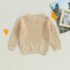 Newborn Baby Girls Winter Flower Sweater Clothes