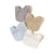 4Pcs Baby Girl Boy Feeding Bibs Solid Color Waterproof