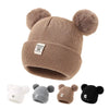 Autumn Winter Baby Warm Knitted Hats With Pom Kids