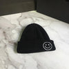 Smiling Face Embroidery Baby Knitted Hat Autumn Winter