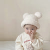 Cartoon Baby Plush Hat with Ears Winter Warm Infant