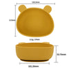 Silicone Baby Feeding Bowl Bear Tableware Waterproof