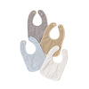 4Pcs Baby Girl Boy Feeding Bibs Solid Color Waterproof