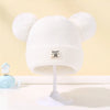 Autumn Winter Baby Warm Knitted Hats With Pom Kids