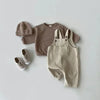 Autumn Winter Toddler Baby Boys Girls Solid Corduroy Suspender