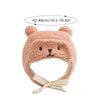 Cute Bear Baby Hat with Earflap Winter Warm Lamb Wool