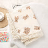 Cute Bear Muslin Squares Cotton Baby Blanket