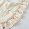 Baby Feeding Drool Bib Ruffle Floral Infants Saliva Towel