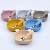 Silicone Baby Feeding Bowl Bear Tableware Waterproof