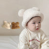 Cartoon Baby Plush Hat with Ears Winter Warm Infant